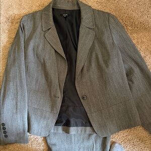 Rafaella Gray Pinstripe gray and blue Women's Suit Jacket and Pants